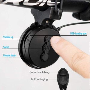 Timbre Eléctrico Recargable USB para Bicicleta de Montaña, Impermeable, con Alarma, para Manillar de Bicicleta Eléctrica - Product Image 4