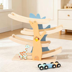Montessori Race Track <strong>Wooden</strong> <strong>Car</strong> <strong>Ramp</strong> Racer <strong>Toy</strong> Tree Shape Multi Level Race Track Educational Learning <strong>Toy</strong> for Preschool Kids - Product Image 5