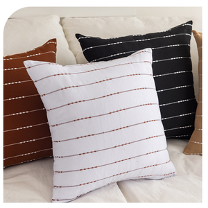 <strong>Olive</strong> <strong>Green</strong> Woven Striped Pattern Contemporary Modern Luxury <strong>Cushion</strong> Covers Simple Throw Pillow Cases for Living Room/ - Product Image 2