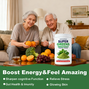 Precio al por mayor Nueva llegada 32 Nutrientes Super Greens Polvo Superfood Green Juice Powder Green Superfood Powder Supergreens - Product Image 4
