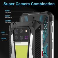 Unihertze Tank 3 Pro grande batterie téléphone robuste 16 + 512 Go 5G Smart Phone avec projecteur DLP intégré téléphone mobile Tank 3 Pro
