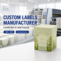 Boîte à bougies de luxe en papier kraft avec fermeture magnétique, emballage cadeau gaufré à tiroir, vente en gros, stockage d'usine