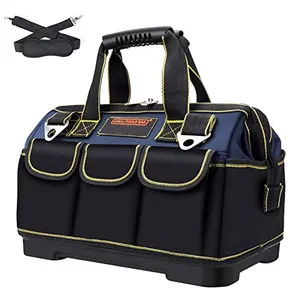 Pinghu Heavy Duty Large Canvas Tool Bag Elecrician Woodworking Thick Tool Bag for Electric Tools