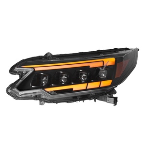 Conjunto de Faros Delanteros LED Modificados de 12V para CRV 15-16, Luz Diurna LED con Efecto de Flujo, Direccional, Cuatro Lentes - Product Image 4