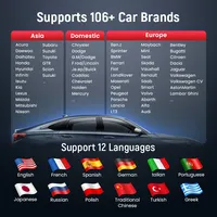 Escáner OBD2 Thinkcar BD6 Herramienta de Diagnóstico para Todos los Sistemas con 5 Funciones de Reinicio Gratis de por Vida Lector de Códigos Inalámbrico para Automóvil para Android y iPhone