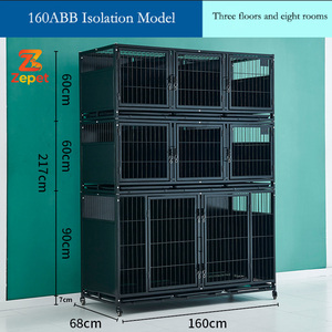 Jaula de Alojamiento <span class=keywords><strong>para</strong></span> Mascotas Profesional y Resistente de Fábrica Directa, <span class=keywords><strong>con</strong></span> Tres Niveles, Ideal <span class=keywords><strong>para</strong></span> <span class=keywords><strong>Perros</strong></span> y Gatos, <span class=keywords><strong>para</strong></span> Uso en Interiores, de Alta Calidad - Product Image 2