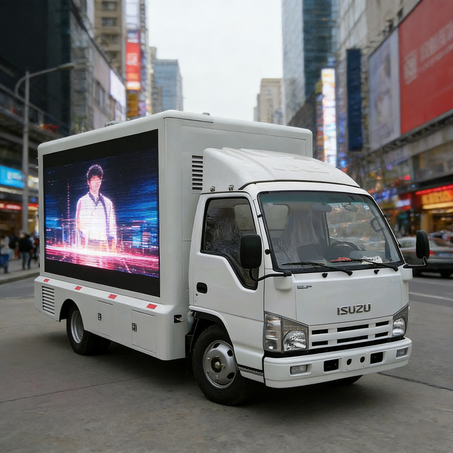 Custom 4x2 Mobile Digital Advertising Truck P4 P5 P6 LED Display Screen Van for Commercial Publicity Campaign