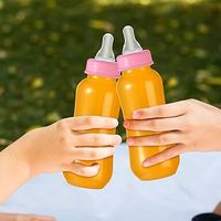 Bouteilles de lait pour adultes et bébés en plastique PET de haute qualité sans BPA de 280 ml et 400 ml avec tétine à vendre