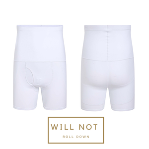 Pantaloni corti a compressione a vita alta da <span class=keywords><strong>uomo</strong></span> con slip Boxer per il controllo della pancia - Product Image 6