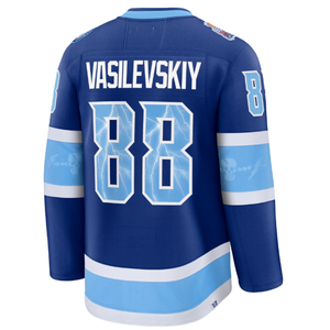 Camiseta de la Serie del Estadio Tampa Bay Lightning Vasilevskiy 88 para hombre, azul claro - Product Image 4