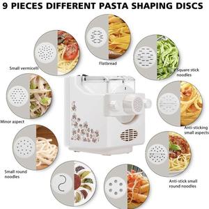 Máquina de <span class=keywords><strong>pasta</strong></span> para hacer fideos para el hogar, máquina para hacer fideos para uso doméstico con 9 tipos de moldes - Product Image 3