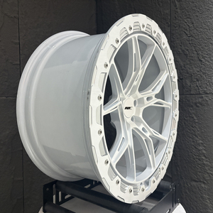 Jantes forgées Roc Custom Simulated Beadlock 5x114.3 5x112 blanches de 19 pouces pour BMW M3 M4 Toyota Supra - Product Image 3