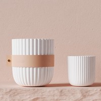 Pot à bougie en céramique de luxe CH blanc mat avec logo personnalisé couvercle en métal vide conteneur de bougie en vrac pour la décoration de la maison en gros