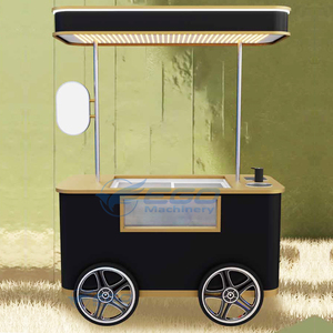 Food Trailer Food Cart Mobile Food Cart Hot Dog Cart Ice Cream Cart Street Food Cart on Wheels Vending Cart Snack Cart - Product Image 2