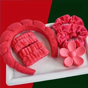 Meilleures ventes : Ensemble de bandeaux doux pour le visage et les cheveux, avec nœud, pour le lavage du visage, le maquillage et le spa - Product Image 5