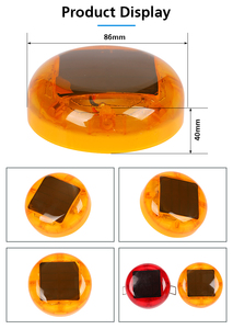 Luzes de <span class=keywords><strong>Cone</strong></span> de Trânsito LED Solares CadSolar CS-SR-808 com Proteção IP68, Visibilidade de 1000m, 120 Horas de Iluminação, Chips LED Epistar - Product Image 3