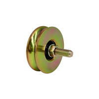 Roue à rainure en U, roulette rigide robuste avec support pour voie inversée, rouleau de support en forme de V pour porte roulante