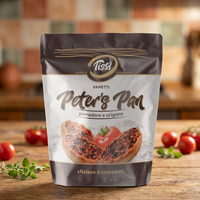 Peter's Pan Tissi 150g X 12 piezas, Snacks de Frutas y Verduras Horneados con Tomate y Orégano, Sabor Salado, BAKERY'S EXPORT S.L.