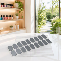 16 Bandes d'ongles en gel UV semi-durcies à couverture complète, autocollants pour ongles, étanches, en acrylique, type patch coulissant