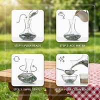 Perles de nettoyage robustes pour bouteilles 3mm 4mm pour carafe à vin Prix usine