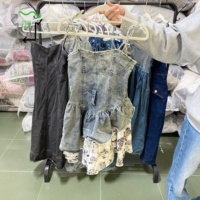 Vestido Halter de Mezclilla YIJIAYI de Segunda Mano al Por Mayor para Mujer, Poliéster/Algodón, Alta Calidad, a la Moda, Chino