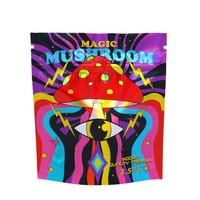 Sachets Mylar noirs personnalisés avec logo, 1g, 3.5g, 7g, 14g, 28g, avec boîtes, mini fermeture éclair, résistants aux enfants, toucher doux, Cali Pack