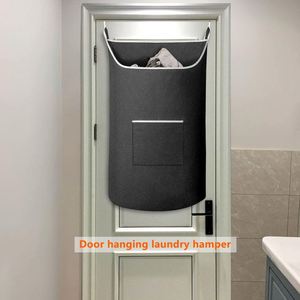 Cesto de Ropa Sucia Plegable Grande Negro Moderno de Poliéster Ecológico Resistente, Directo de Fábrica - Product Image 6