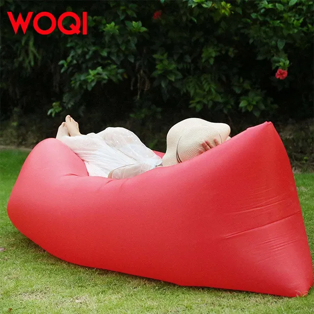 WOQI Offre spéciale Canapé gonflable portable pour l'extérieur Chaise longue de camping Mobilier d'extérieur
