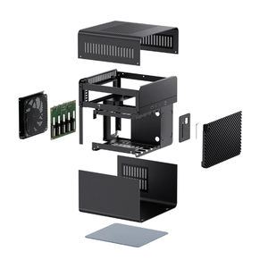 N2 NAS Máy tính chơi Game trường hợp Mini-ITX và ATX Yếu tố hình thức hợp kim nhôm giữa tháp cho máy chủ ứng dụng máy tính trong kho - Product Image 6