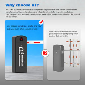 Barrière de parking automatique intelligente HCW pour extérieur, barrière de parking <span class=keywords><strong>électronique</strong></span> à vitesse réglable, barrière en acier avec moteur 24V DC - Product Image 6