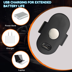 JHS 6PCS sans fil LED lumières stroboscopiques avec télécommande 8 couleurs USB Charing étanche pour voiture moto Drone avion vélo - Product Image 3