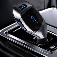 Chargeur de voiture à double port USB Émetteur FM sans fil mains libres Récepteur radio Portable Stéréo Audio Format MP3 pour tous les Smartphones