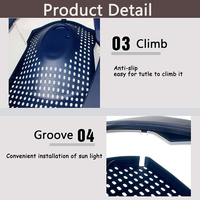 Tortue 2,5 cm en plastique pour Aquarium, grand réservoir couture adaptée aux reptiles comme les reptiles