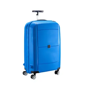 blue trolley luggage PC suitcase for gift with T handle