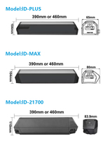 Batterie Li-ion Reention Dorado Plus 36V 48V 13AH 15AH 17.5AH 20AH 21AH pour vélo électrique Magnum Fatbike E-MTB