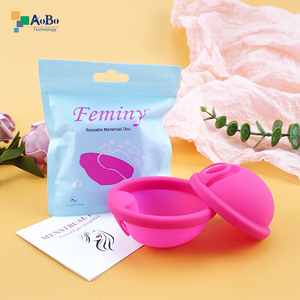Copa Menstrual Reutilizable con Anillo Personalizado, Aprobada por CE ISO13485, Disco Menstrual para Mujer - Product Image 1