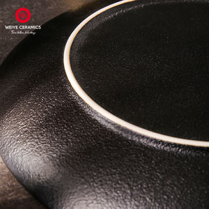 Vajilla de cerámica hecha a mano WEIYE PARA CENA, pasta, espagueti, ensalada, postre, plato frío, plato en forma de roca, restaurante, porcelana - Product Image 4