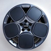 Jantes en alliage forgé bleu foncé mat, 5 branches, PCD personnalisé, monobloc, pour voiture, 15-26 pouces, Y004