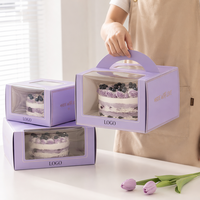 Boîtes à gâteaux personnalisées avec logo, biodégradables, qualité alimentaire, carton ivoire de luxe, boîtes à gâteaux pour une expérience gourmande