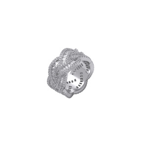 Punk Stripe Woven Cuban <b>Ring</b> Men's Tail <b>Ring</b> <b>Couple</b> <b>Ring</b> - Product Image 4