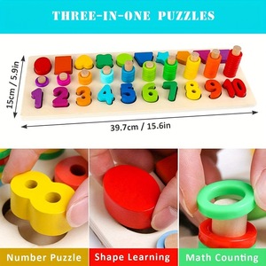 Manufacturer Wholesale Digital Educational Puzzles Early Cognitive Building <b>Blocks</b> for Children Babies Science Education Gift - Product Image 3