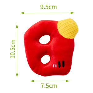 Çevre dostu mısır kapsülleri Polyester peluş köpek Molar Interactive interaktif oyuncaklar sevimli hayvan modelleme 0.5kg toptan - Product Image 6