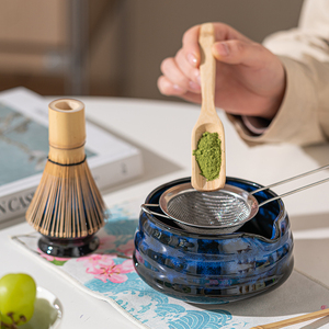 ชุดน้ำชาเซรามิกจีน<span class=keywords><strong>โบราณ</strong></span> จีหวง เต๋อฮวา ลายดินเผาโบราณ ชามมัทฉะ อุปกรณ์ชงชาแบบกังฟู ดีไซน์สไตล์จีนสมัยราชวงศ์ซ่ง สำหรับใช้ในบ้าน - Product Image 4