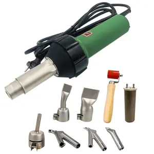 工业热风点焊枪，用于Pvc地板塑料汽车保险杠修理，带速度喷嘴、压辊、刷子