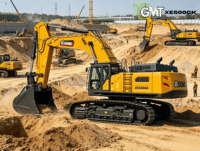 Excavatrice lourde de 50 tonnes pour l'exploitation minière, modèle XE500GK, avec moteur Cummins, vannes hydrauliques Kawasaki, norme EPA EURO 5, godet de 3 m, 343 kW