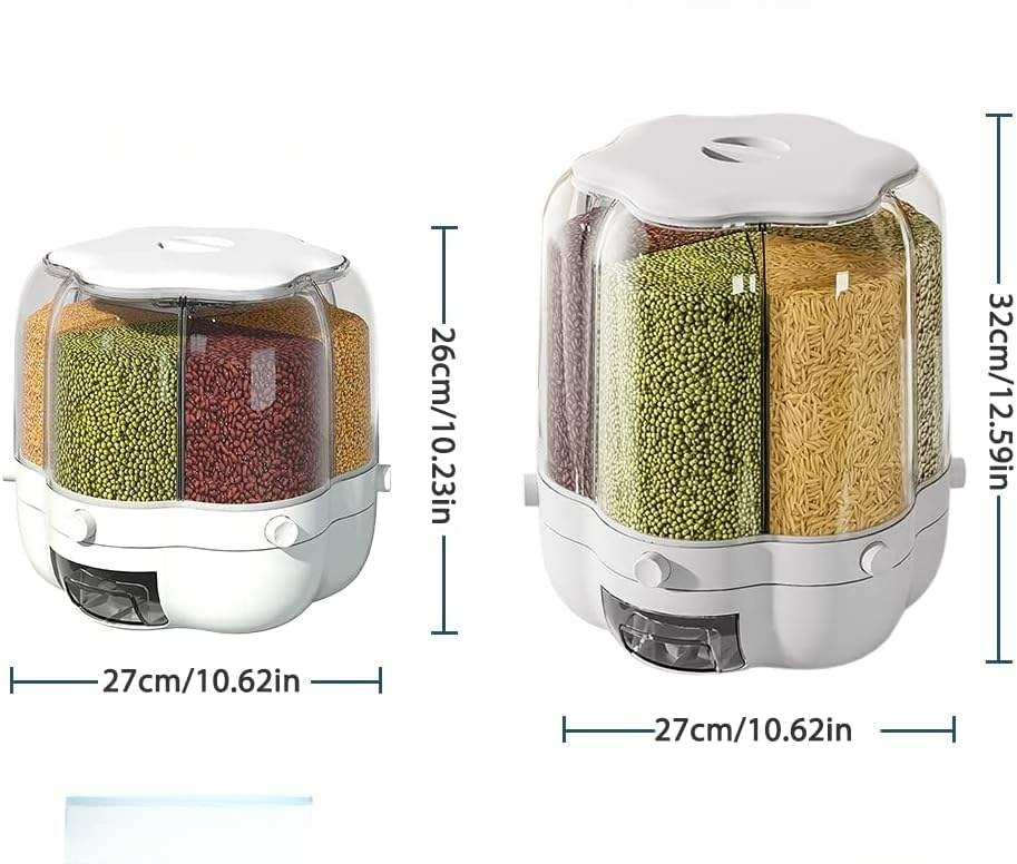 Rotating Plastic Rice Drum - Eco-Friendly Grain Storage
