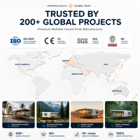 Casa Prefabricada Tipo Cabaña Apple P2, Glamping Dome Villa, Montada en Remolque, de Instalación Rápida, Eficiente Energéticamente, Alimentada por Energía Solar, Sin Conexión a la Red Eléctrica