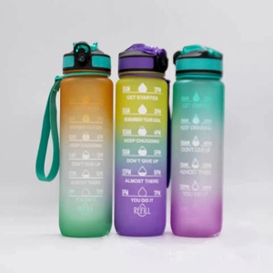 Bộ Lọc Ống Hút Nhựa Tùy Chỉnh 1L 32 Oz Bộ Lọc Bình Nước Tạo Động Lực Tritan Không Chứa BPA Thể Thao Tập Gym Kèm Bút Đánh Dấu Thời Gian - Product Image 3