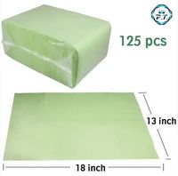 Bavette dentaire jetable en polypropylène, serviette en papier pour patient, 3 couches / Bavette dentaire DEBO 125 pièces 33*45cm Haute Qualité 125 pièces
