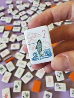 Jeu de Mahjong Walk with Me Hot Balloon en Acrylique Sept Couches, Écologique et Moderne, Cadeau de Luxe et Jeu de Table Décontracté
